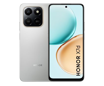 Smartfon HONOR X7d 6/128GB Meteor Silver 120Hz